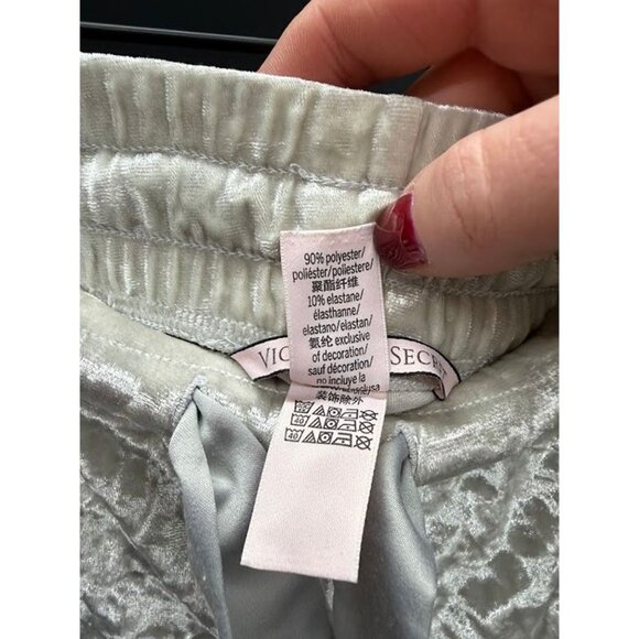Victoria's Secret Silver Velour Joggers - Picture 4 of 5